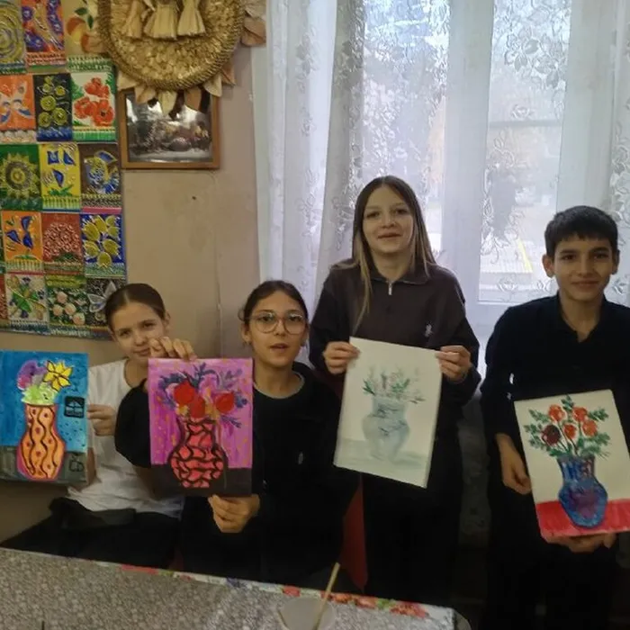 час рисунка "Букет для мамы"